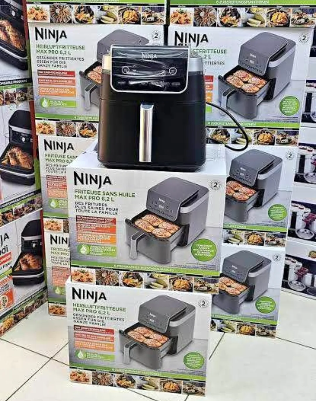 Ninja Friteuse A air sans huile airfryer AF180EU - 2000w - 6.2L - 6 PROGRAMMES - الصورة 4