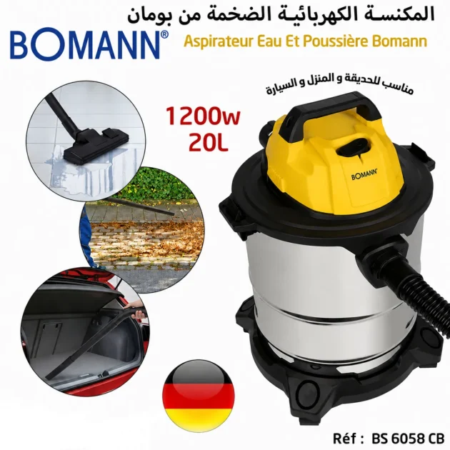 Aspirateur Eau Et Poussière 1200W BOMANN BS 6058 CB