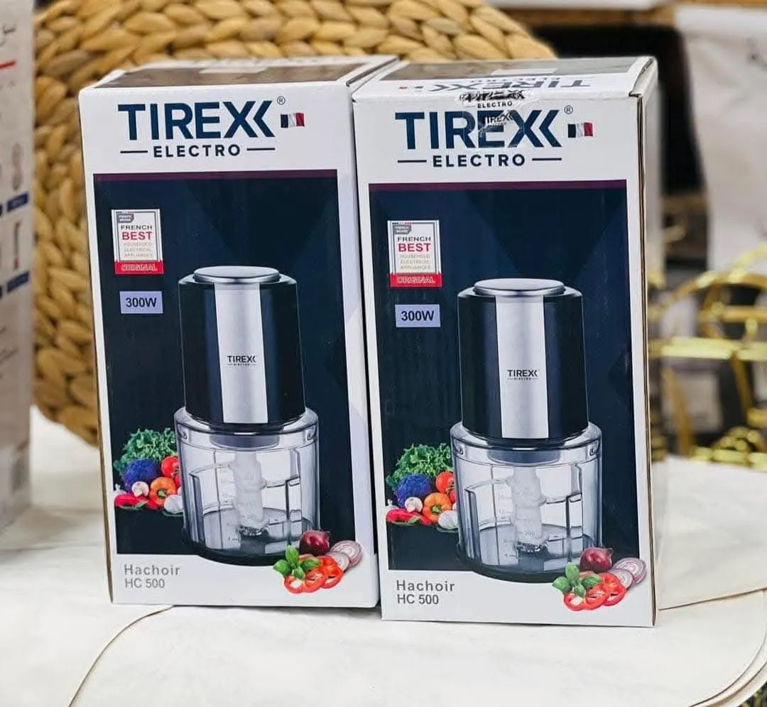 Hachoir Électrique 300W Bol 0.6L Lames Inox Tirex Hc500 - الصورة 3