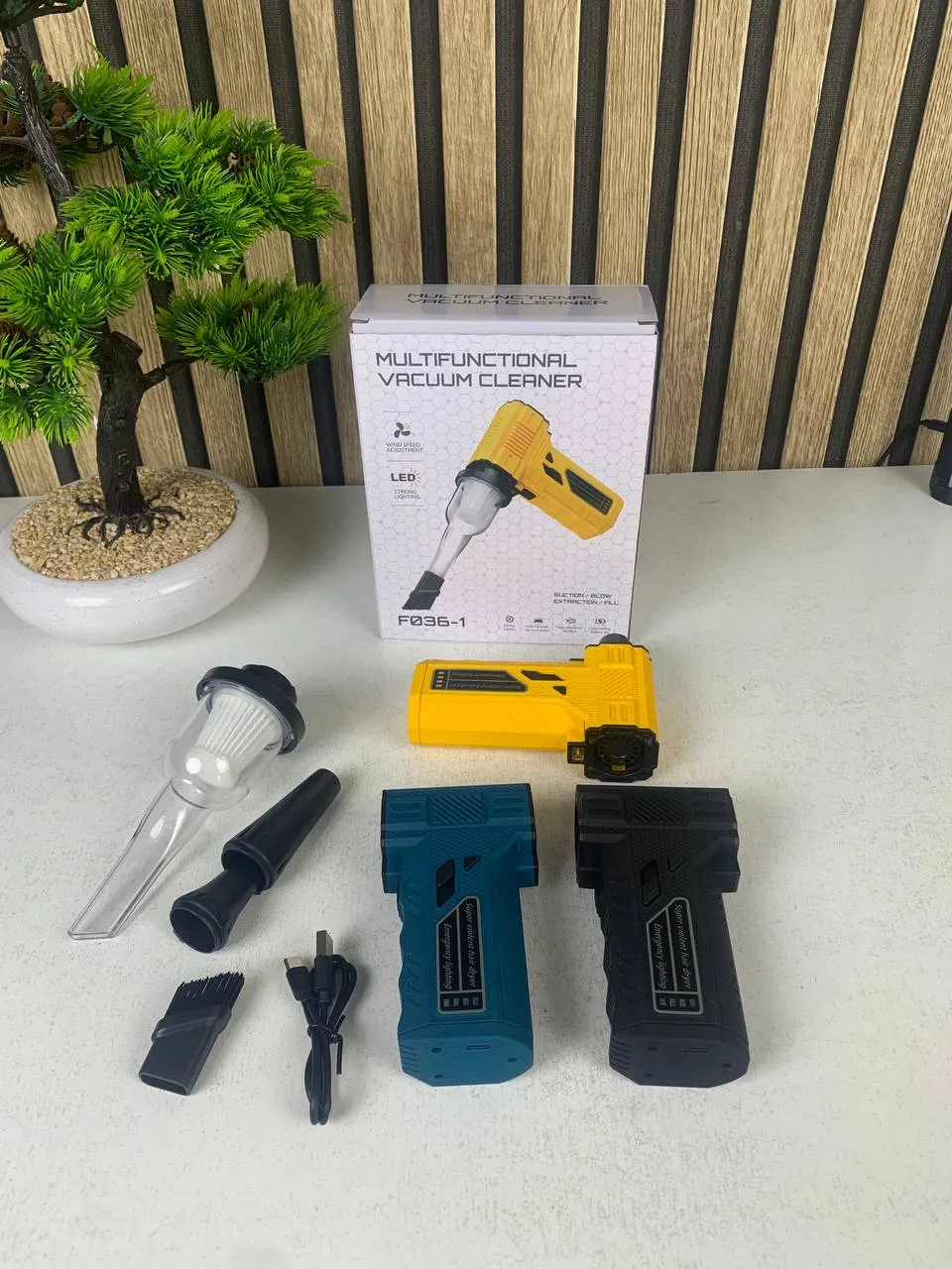 Souffleur Turbo et Aspirateur Portable F036-1 avec Accessoires - منفاخ ومكنسة الهواء التوربينية المحمولة (2 في 1) - الصورة 5