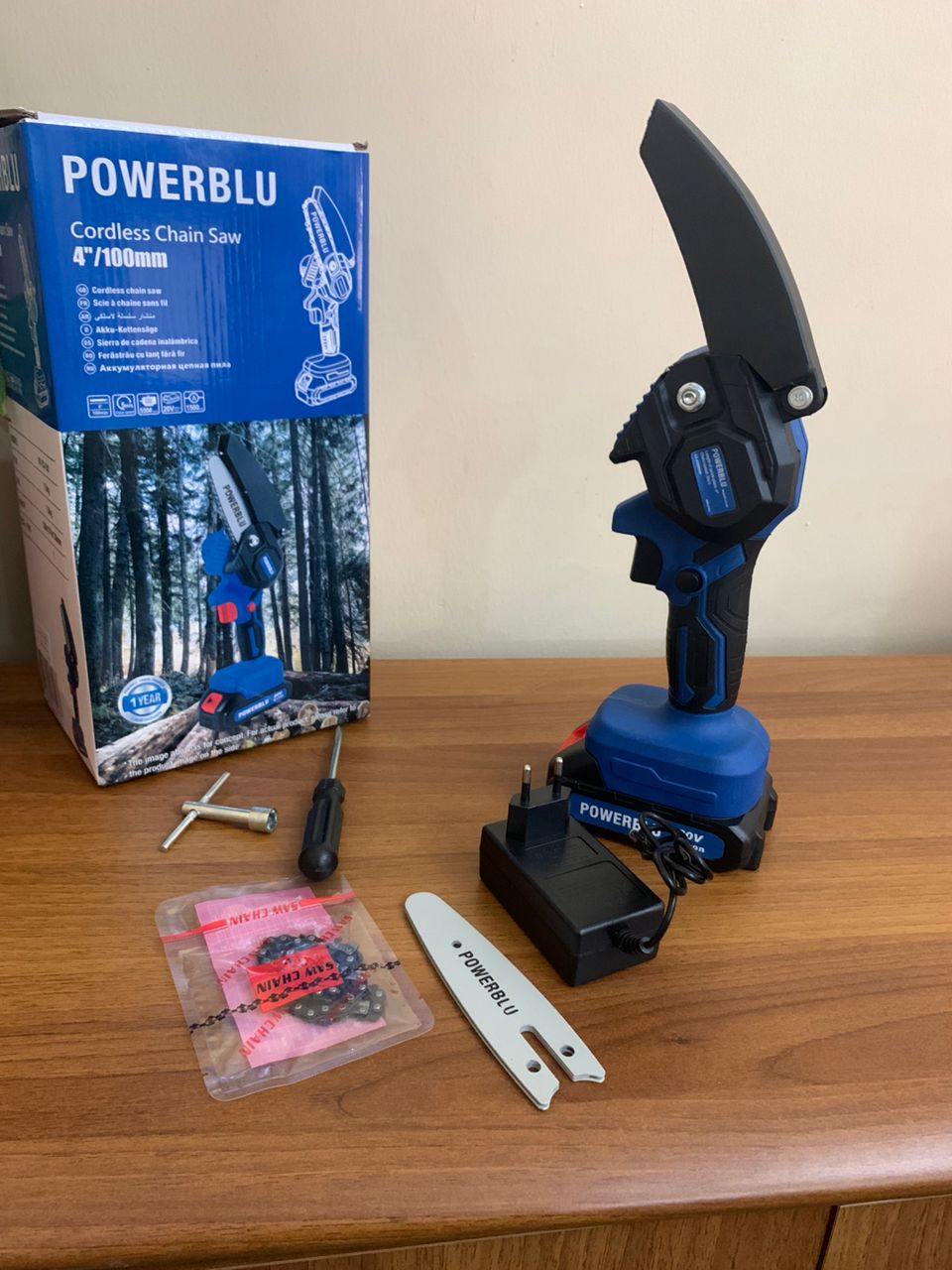 Powerblu Scie à chaîne Portable Sans Fil – منشار كهربائي لاسلكي - الصورة 3