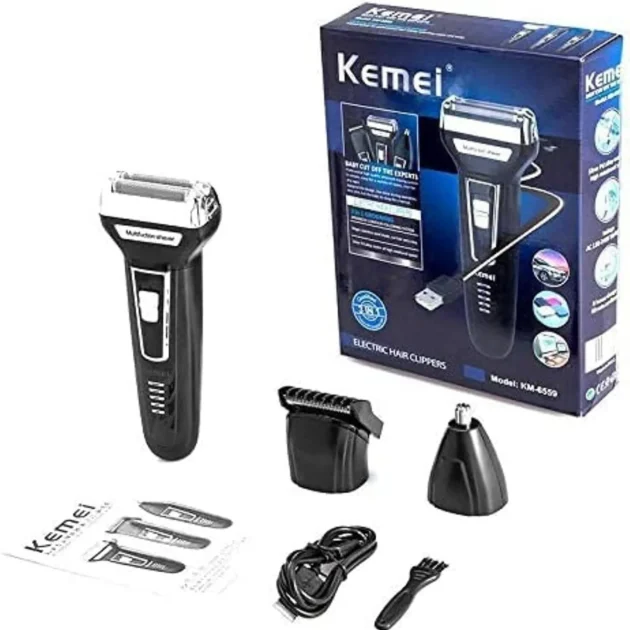 Tondeuse kemei 6559 [3in1] rechargeable