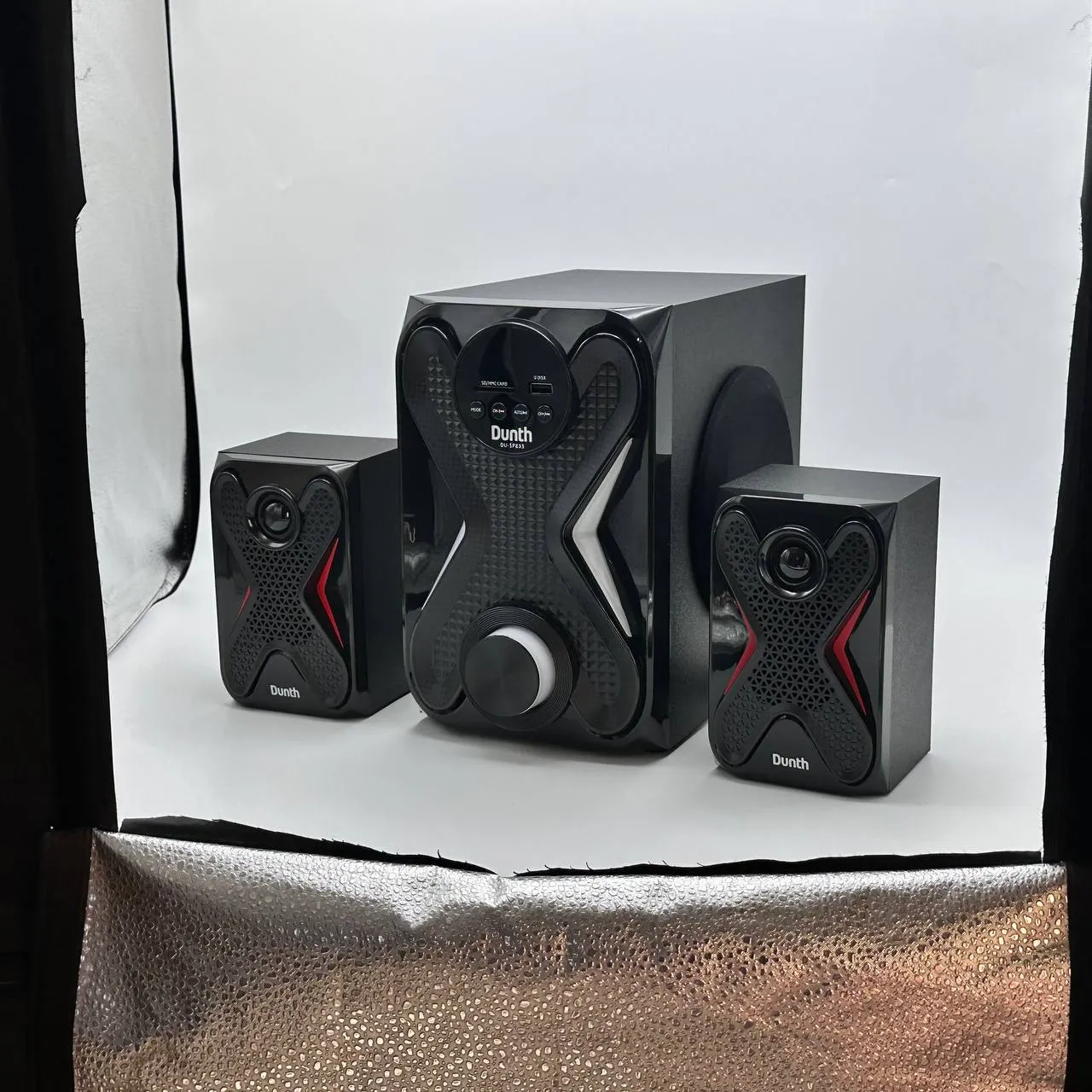 Haut-Parleur DUNTH 8000 W LED BT/AUX/USB/FM Radio DU-SP833 – مكبر صوت إحترافي أصلي - الصورة 4